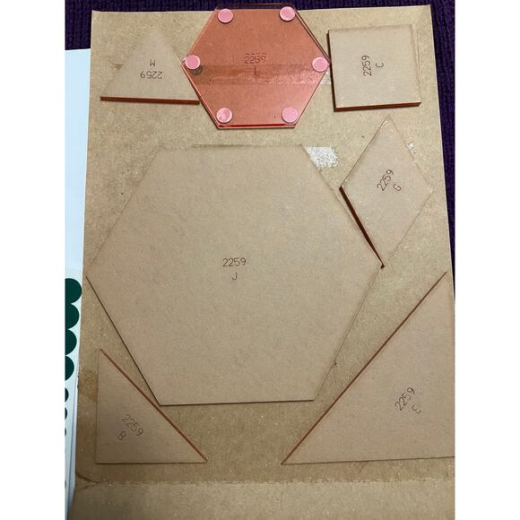 omnigrid rotary cutting templates pandoras box quilt - Picture 5 of 9